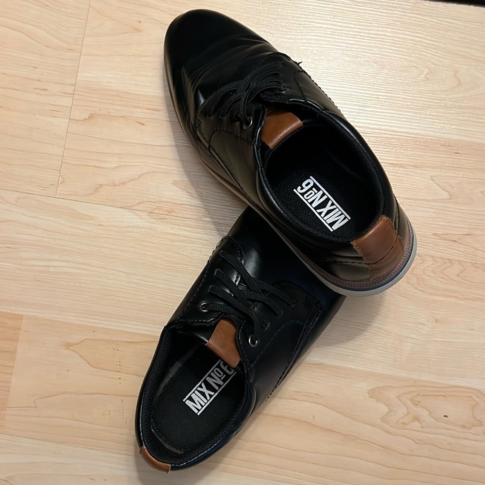 Mix No.6 Slip Youth Boys Oscar Oxfords Classic Pair Slip-on Shoe Size 8 EUC